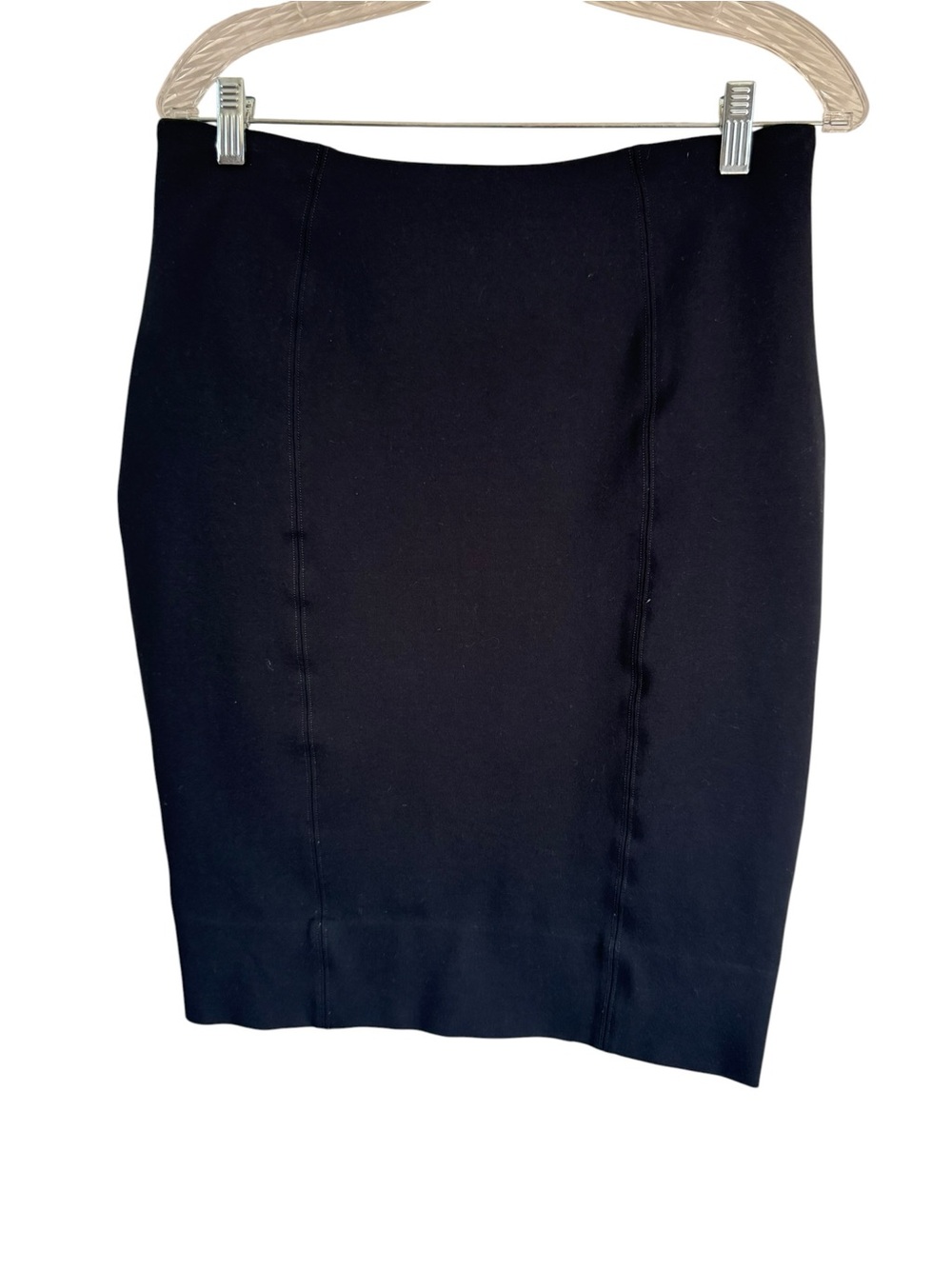 Spanx The Perfect Black Ponte Pencil Skirt 20269R Black - Size Large - Picture 3 of 11
